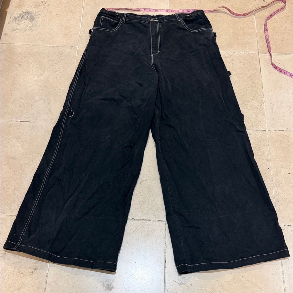 Vintage Y2K Sinister Clothing Wide Black Men's Jeans